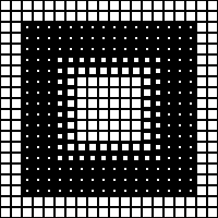 Radiate shape square